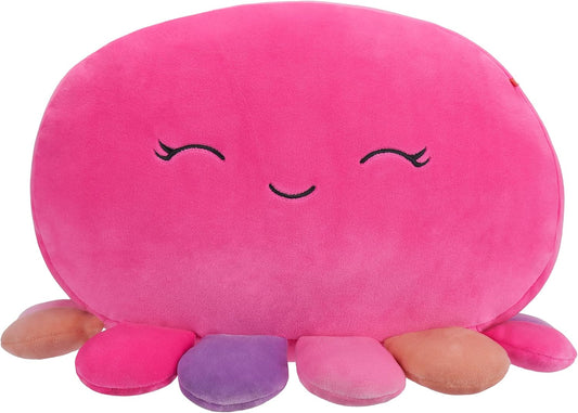 Squishmallows SQCR04187 Empilháveis 12 polegadas de tamanho médio ultrasoft oficial Kelly Toy Plush, polvo Octavia-Pink com tentáculos multicoloridos