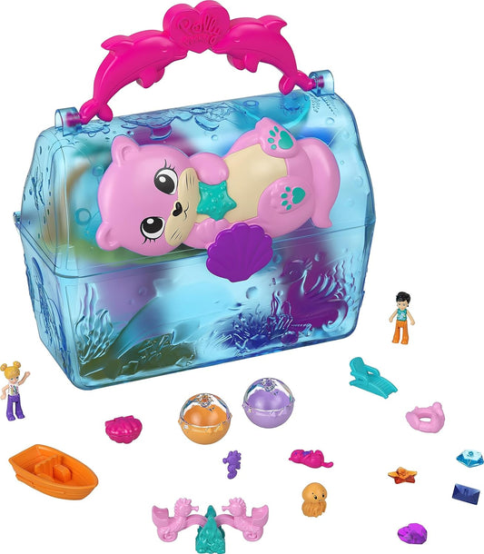 Polly Pocket Sparkle Cove Adventure Island Baú do Tesouro