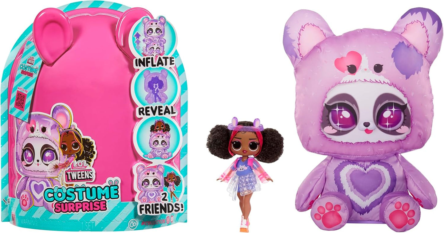 LOL. Surpresa! Fantasia de adolescente surpresa Hoops linda boneca fashion com fantasia inflável de panda roxo e várias surpresas, incluindo modas e acessórios fabulosos - ótimo para crianças de 4 anos ou mais