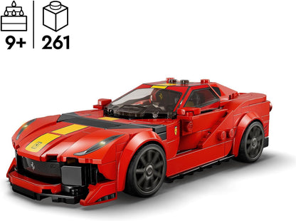 LEGO Speed Champions Ferrari 812 Competizione, kit de construção de modelo de brinquedo de carro esportivo para crianças, meninos e meninas, série 2023, conjunto de veículos de corrida colecionáveis 76914