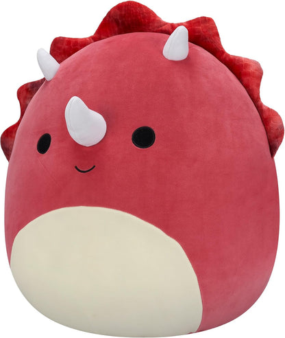 Squishmallows Original 20 Polegadas - Tristão, o Triceratops Vermelho