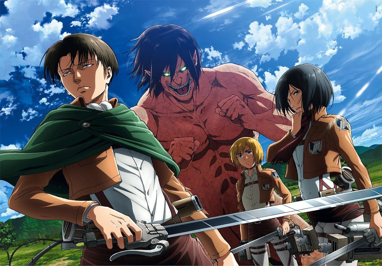 Clementoni - 35139 - Puzzle Attack On Titan - 500 Pièces - Puzzle Adulte, Divertissement Pour Adultes - Fabriqué En Itali