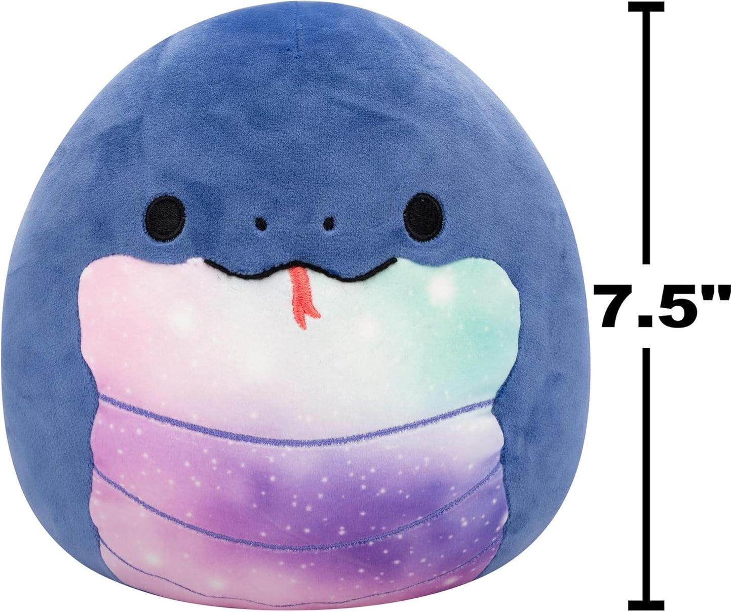 Squishmallows Original 7,5 Polegadas - Herman, a Cobra Azul Marinho