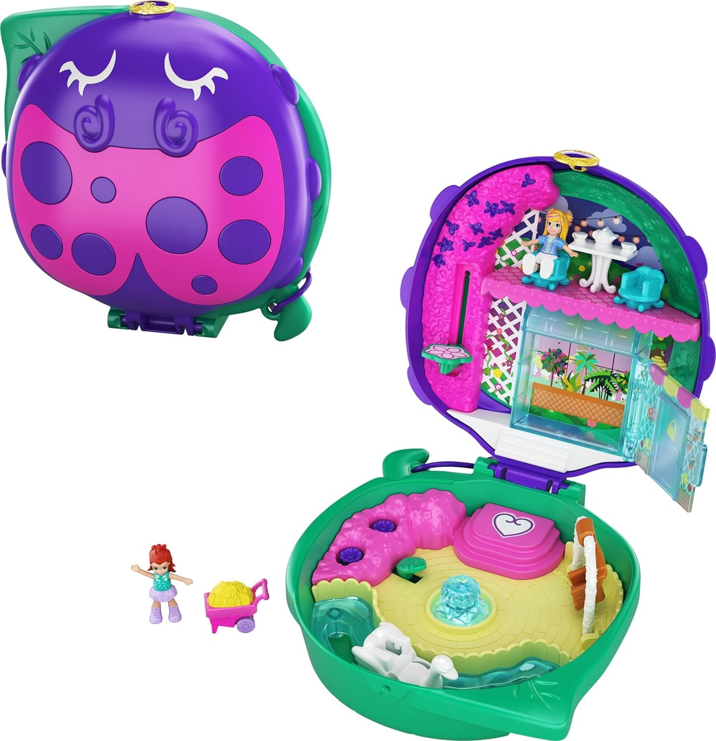 Polly Pocket GKJ48 Lil' Ladybug Garden Compact [Exclusivo Amazon]