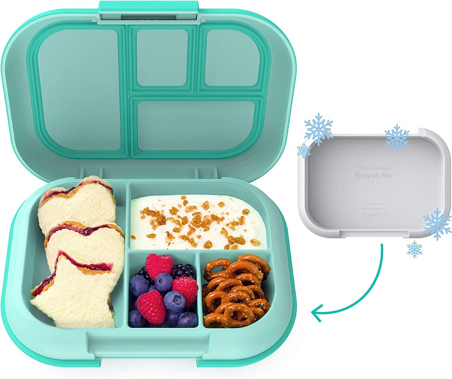 Bentgo Kids Chill Lunch Box - Solução de almoço estilo Bento com 4 compartimentos