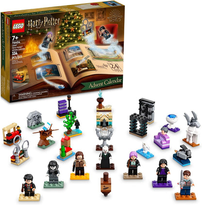 LEGO Harry Potter 2022 Calendário do Advento 76404 Conjunto de brinquedos de construção e minifiguras; Contagem regressiva para o Natal para crianças, meninos e meninas com mais de 7 anos (334 peças)