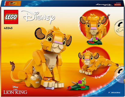 LEGO Brinquedo de construção Disney Simba, o Rei Leão, para meninas e meninos de 6 anos ou mais, conjunto de bonecos de construção, conjunto de recordações de filmes de 1994, ideia de presente para crianças 43243