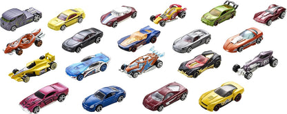 Hot Wheels Pacote de 20 carros variados veículos de brinquedo em escala 1:16 Ótimo presente para crianças e colecionadores de 3 a 93 anos Coleção instantânea para iniciantes Perfeito para brindes de festa, H7045