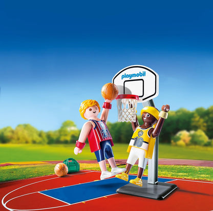 Playmobil Ovo de presente de basquete individual 9210, dramatização divertida e imaginativa, conjuntos adequados para crianças de 4 anos ou mais