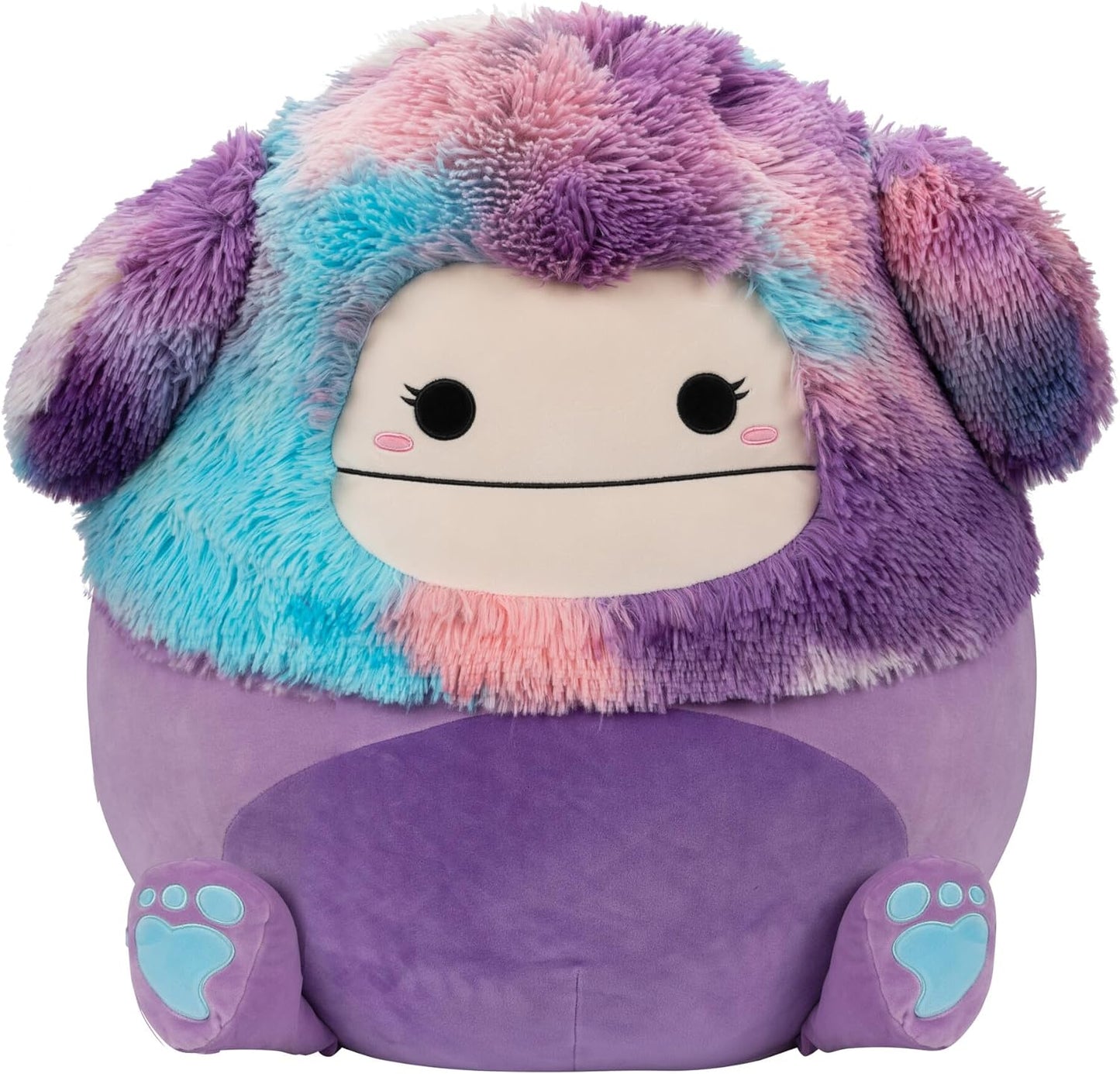 Squishmallows  SQCR04218 20" Eden The Purple Bigfoot, preto, grande