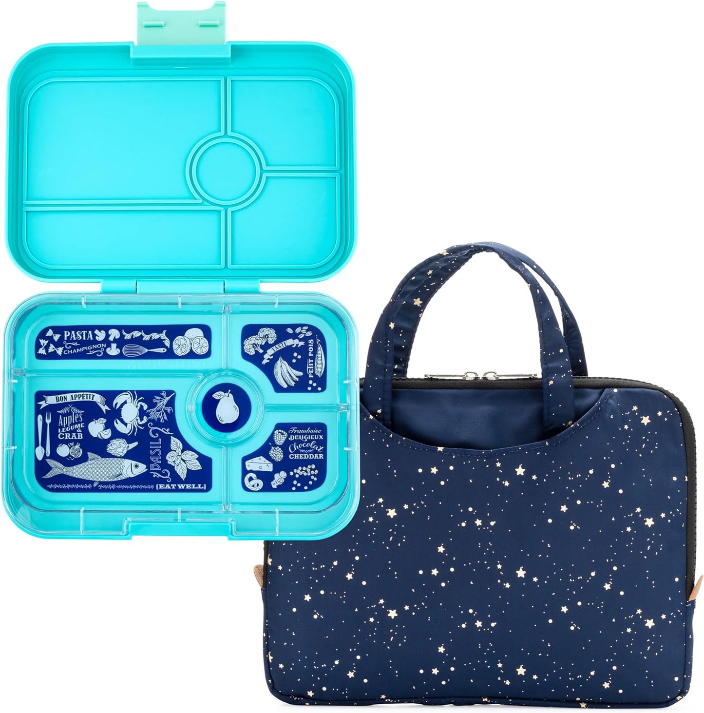 Yumbox TAPAS Tamanho Maior - Lancheira Bento à prova de vazamentos com 5 compartimentos para pré-adolescentes, adolescentes e adultos (Greenwich Green)…