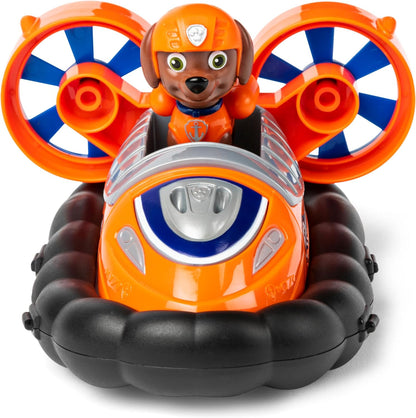 Paw Patrol, Hovercraft de Zuma, veículo de brinquedo com boneco de ação colecionável, brinquedos infantis sustentáveis para meninos e meninas de 3 anos ou mais