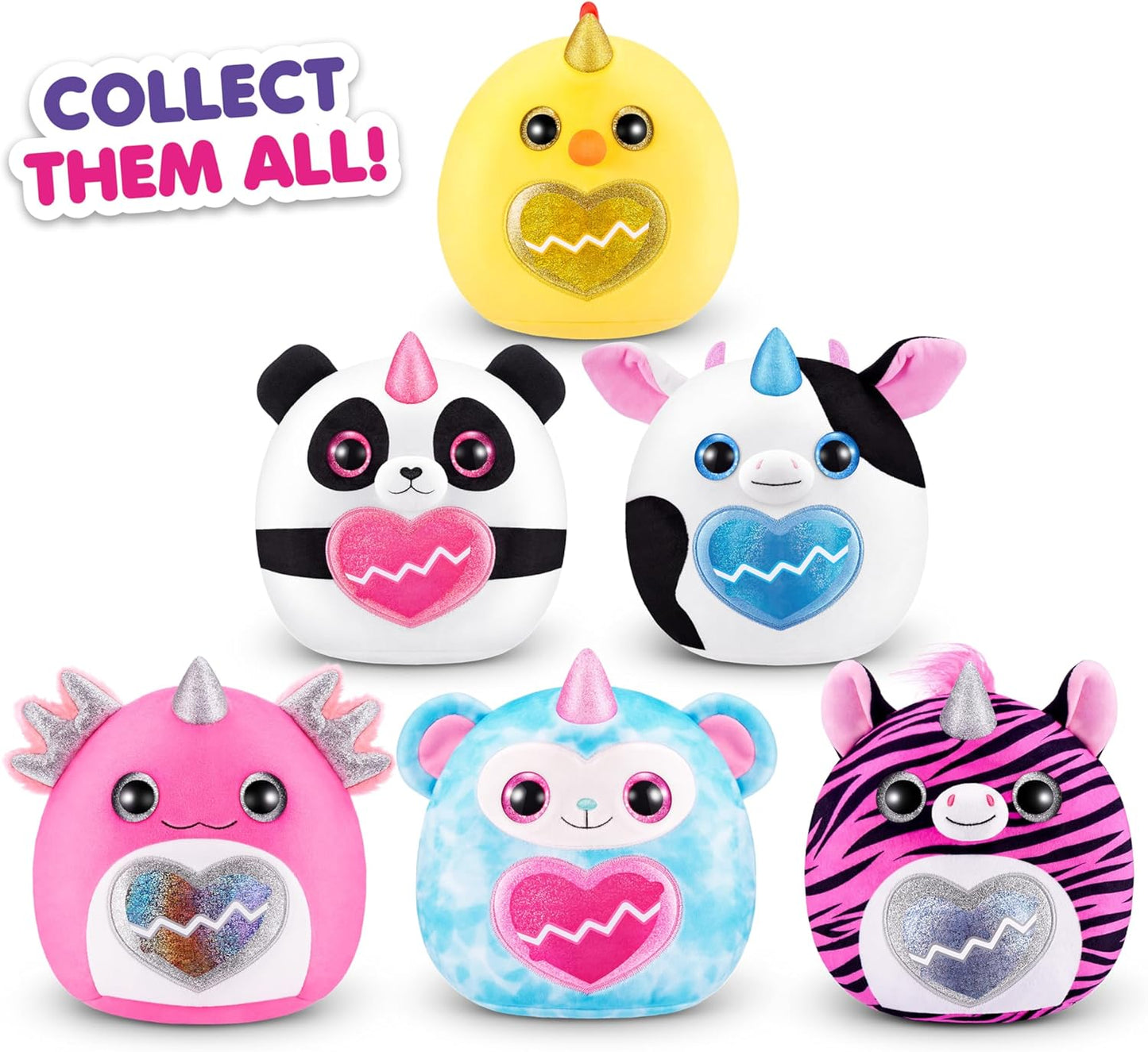 Rainbocorns ZURU Eggzania Mini Mania, Zebra, da ZURU Plush Surprise Unboxing com Animal Soft Toy, Ideia para Meninas com Brincadeiras Imaginárias (Zebra)