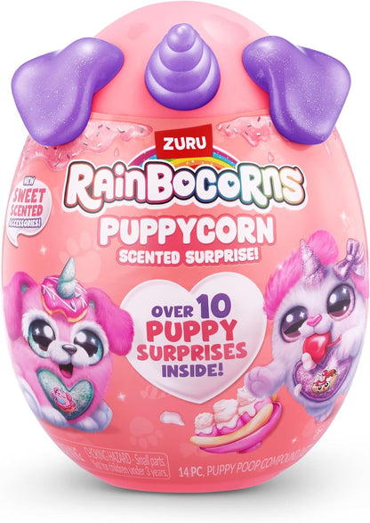 Rainbocorns ZURU Puppycorn Scent Surprise, Poodle, por ZURU Surprise Unboxing Soft Toy, perfumado cachorrinho de pelúcia para meninas