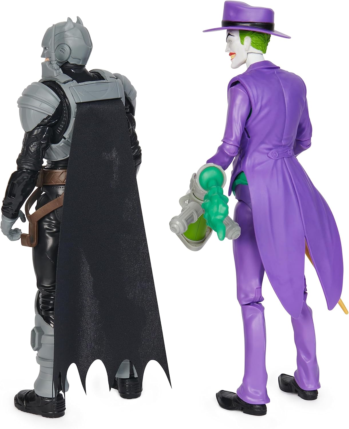 Batman DC Comics, Adventures, conjunto de figuras de ação Batman vs The Joker, 2 figuras, 12 acessórios de armadura, brinquedo infantil de super-herói de 30 cm para meninos e meninas