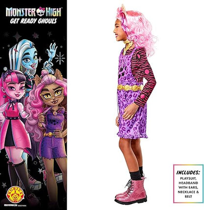 Rubie Fantasia infantil oficial Monster High Clawdeen Wolf de, vestido extravagante infantil