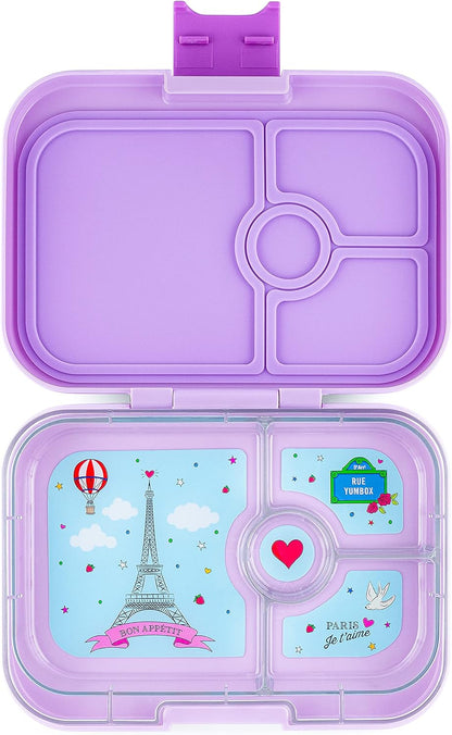 Yumbox Recipiente de lancheira Bento à prova de vazamentos Panino para crianças e adultos (azul surf (bandeja de urso polar))