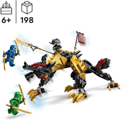 LEGO NINJAGO Cole's Elemental Earth Mech, brinquedo de boneco de ação, conjunto de construção Dragons Rising com personagem ninja Cole minifigura, presente para meninos, meninas e crianças de 7 anos ou mais 71806