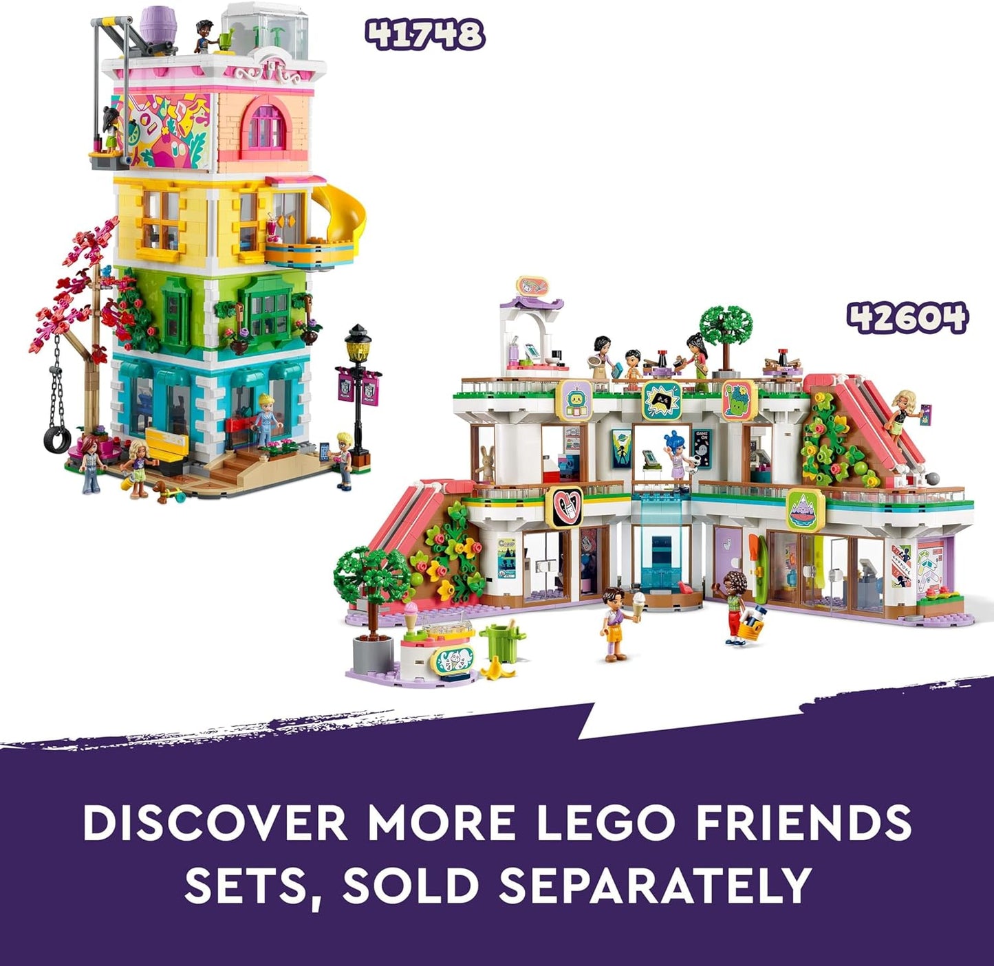 LEGO Friends Castle Bed and Breakfast Hotel Playset, brinquedo de construção para crianças de 12 anos ou mais, com 4 minibonecas, uma figura de cachorro e acessórios, ideia de presente para meninas, meninos e adolescentes 42638