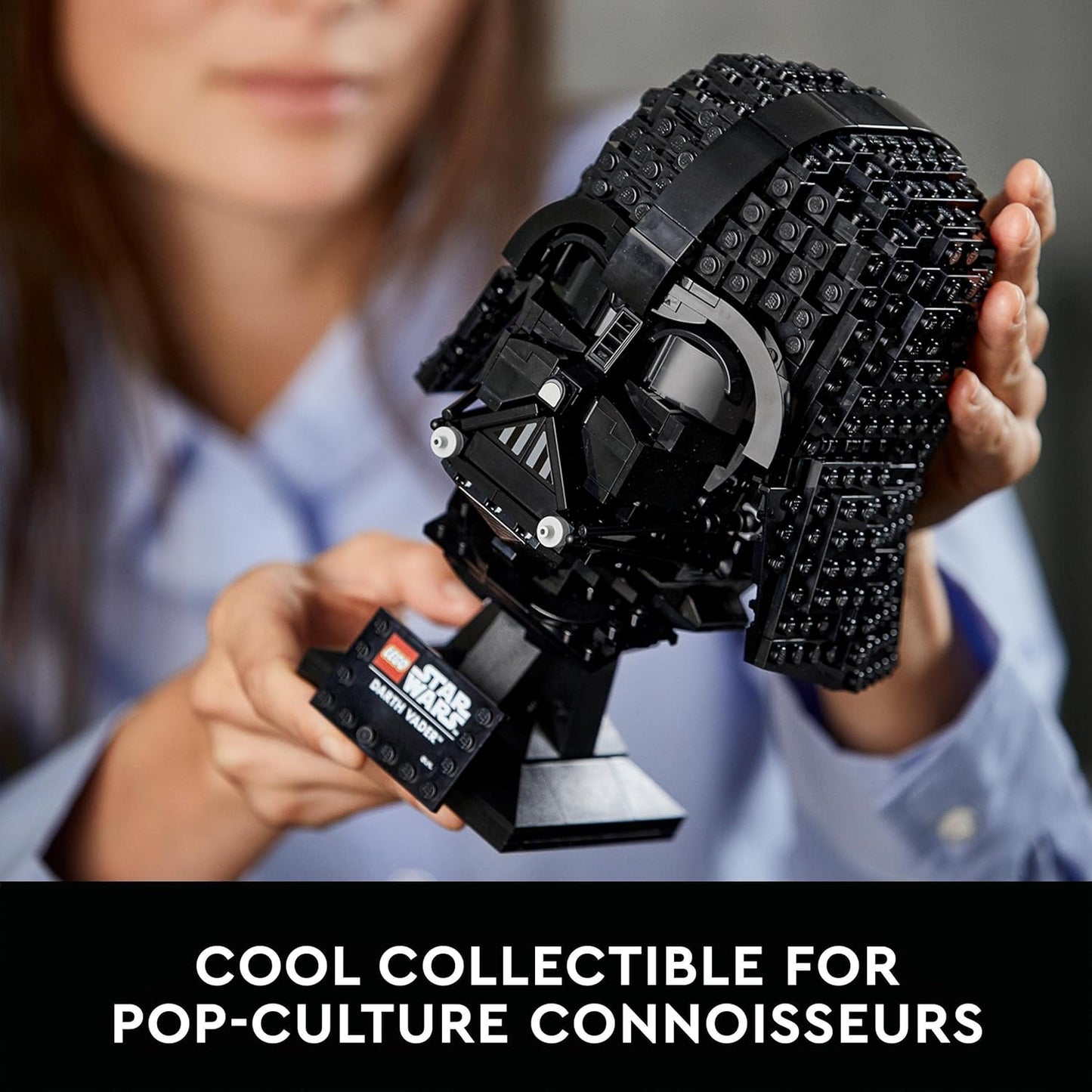 LEGO Conjunto de capacete Star Wars Darth Vader, kit de modelo de exibição de máscara para adultos construirem, ideia de presente para homens, mulheres, ele ou ela, modelo colecionável de decoração de casa 75304