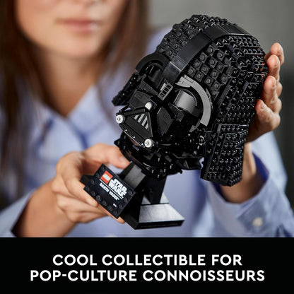 LEGO Conjunto de capacete Star Wars Darth Vader, kit de modelo de exibição de máscara para adultos construirem, ideia de presente para homens, mulheres, ele ou ela, modelo colecionável de decoração de casa 75304