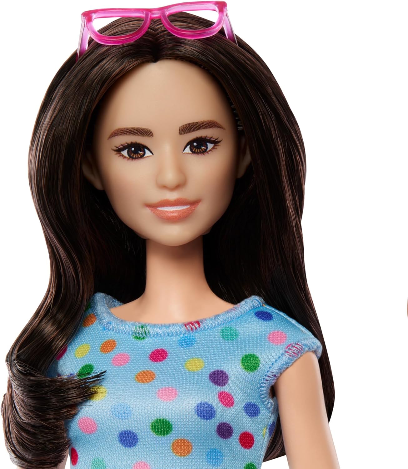 Barbie Conjunto de arteterapia com boneca terapeuta, boneca pequena com camisa emoji giratória e acessórios, incluindo animal de estimação, peças com tema de arte, adesivos e muito mais, HRG48