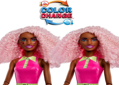 Barbie Boneca Pop Reveal Bubble Tea Series e acessórios com boneca fashion e animal de estimação, 8 surpresas incluem mudança de cor, copo com armazenamento (os estilos podem variar), HTJ20