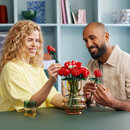 LEGO 10328 Buquê de rosas de ícones, conjunto de flores artificiais para adultos