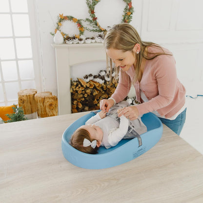 Bumbo Tapete para troca de fraldas - Tapete para troca de fraldas fácil de limpar com arnês de segurança - Antiroll