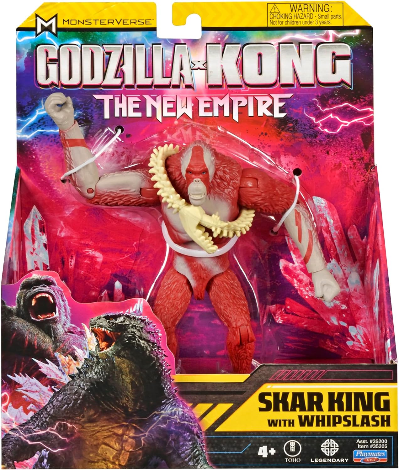 Godzilla x Kong: The New Empire, brinquedo de boneco de ação Skar King +4 anos, 14 Centímetros