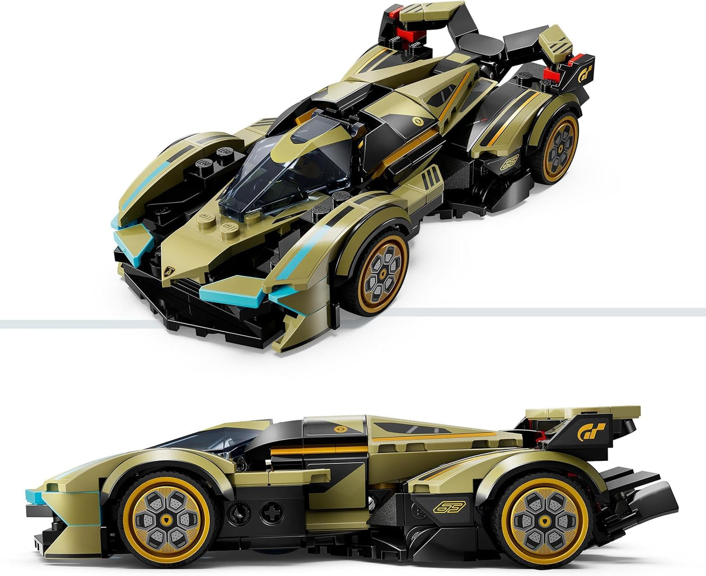 LEGO Speed Champions Lamborghini Lambo V12 Vision GT Super Car Toy para meninos e meninas de 10 anos ou mais, conjunto de modelo de veículo edificável, decoração de quarto infantil, ideia de presente de aniversário 76923