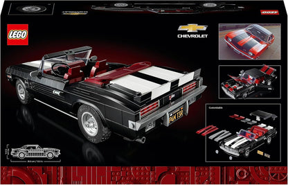 LEGO Ícones Chevrolet Camaro Z28, kit de construção de modelo de carro clássico personalizável para adultos, veículo muscular americano vintage, presente para o dia dos pais, ideia de presente 10304