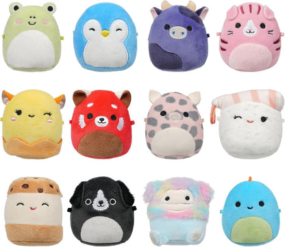 Squishmallows Micromallows Original, paquete de 12: Aquitania, Bijan, Cici, Darex, Geraldine, Ingred, Keina, Koako, Paulie, Puff, Wendy, Zozo