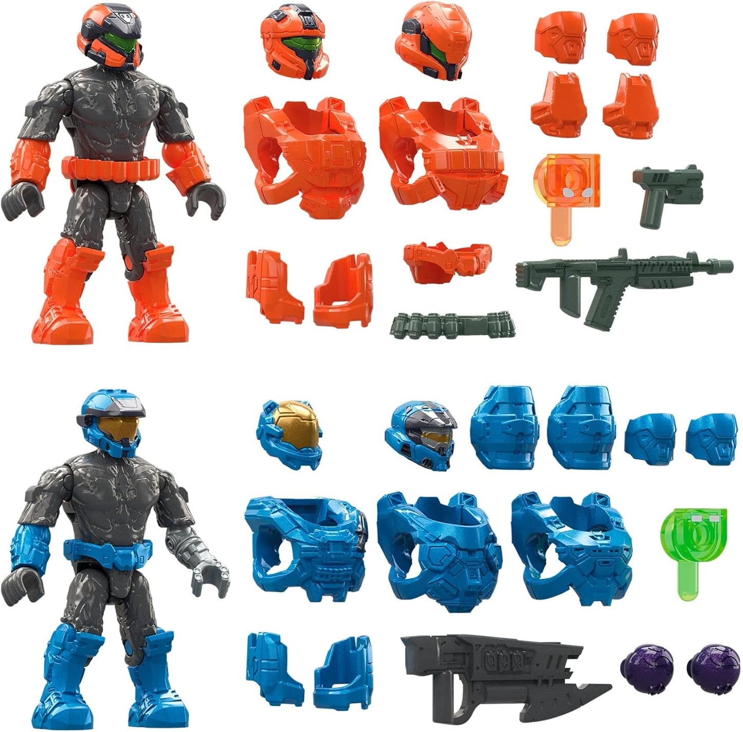 Mega Construx Halo Infinite Spartan Mission – Combate Decisivo – Conjunto de 2 Figuras Articuladas 6 cm + Acessórios