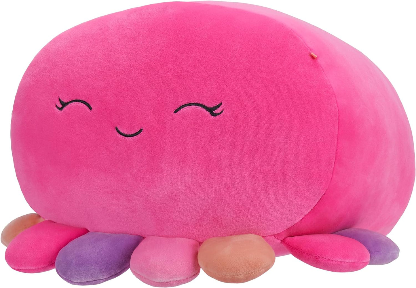 Squishmallows SQCR04187 Empilháveis 12 polegadas de tamanho médio Ultrasoft Oficial Kelly Toy Plush, Polvo Octavia-Rosa com Tentáculos Multicoloridos