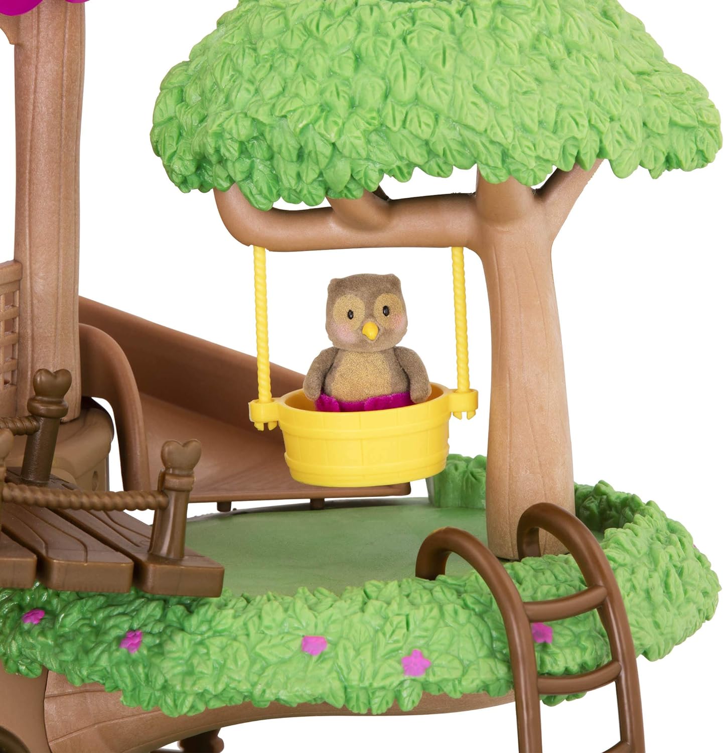 Li'l Woodzeez WZ6707C1Z P Li’l Woodzeez – Conjunto de brinquedos familiares de 22 peças com casa na árvore, elevador de manivela e acessórios – Casas em miniatura e conjuntos de jogos para crianças de 3 anos ou mais