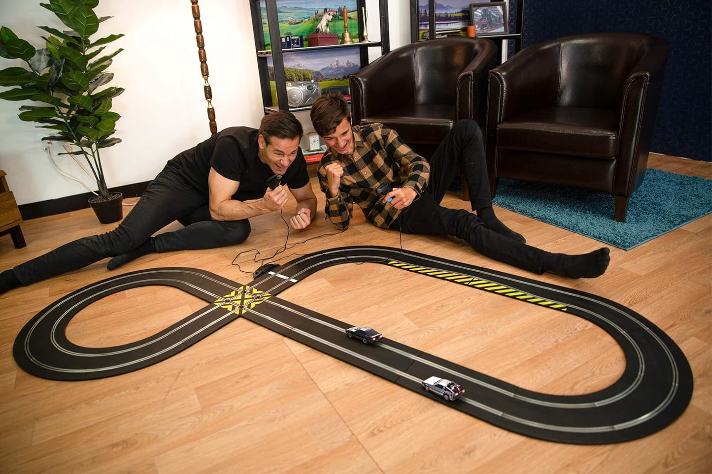 Scalextric  De volta para o futuro vs Knight Rider Corrida de caça-níqueis em escala 1:32