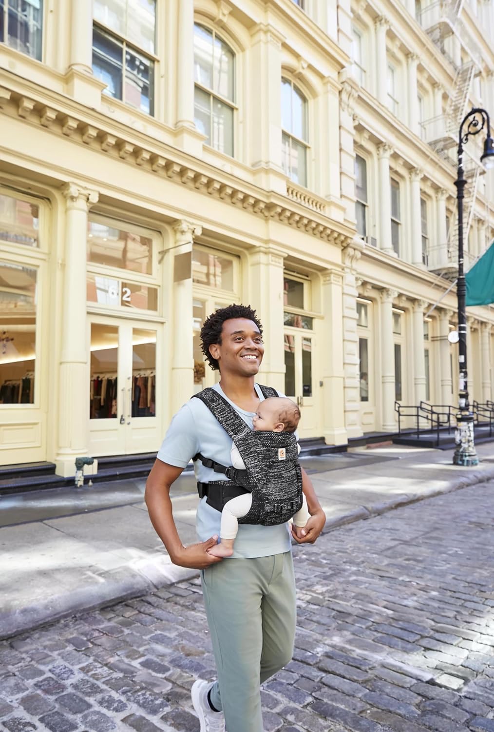 Ergobaby Aerloom Mochila Porta Bebe para Recien Nacidos y Ninos Pequen