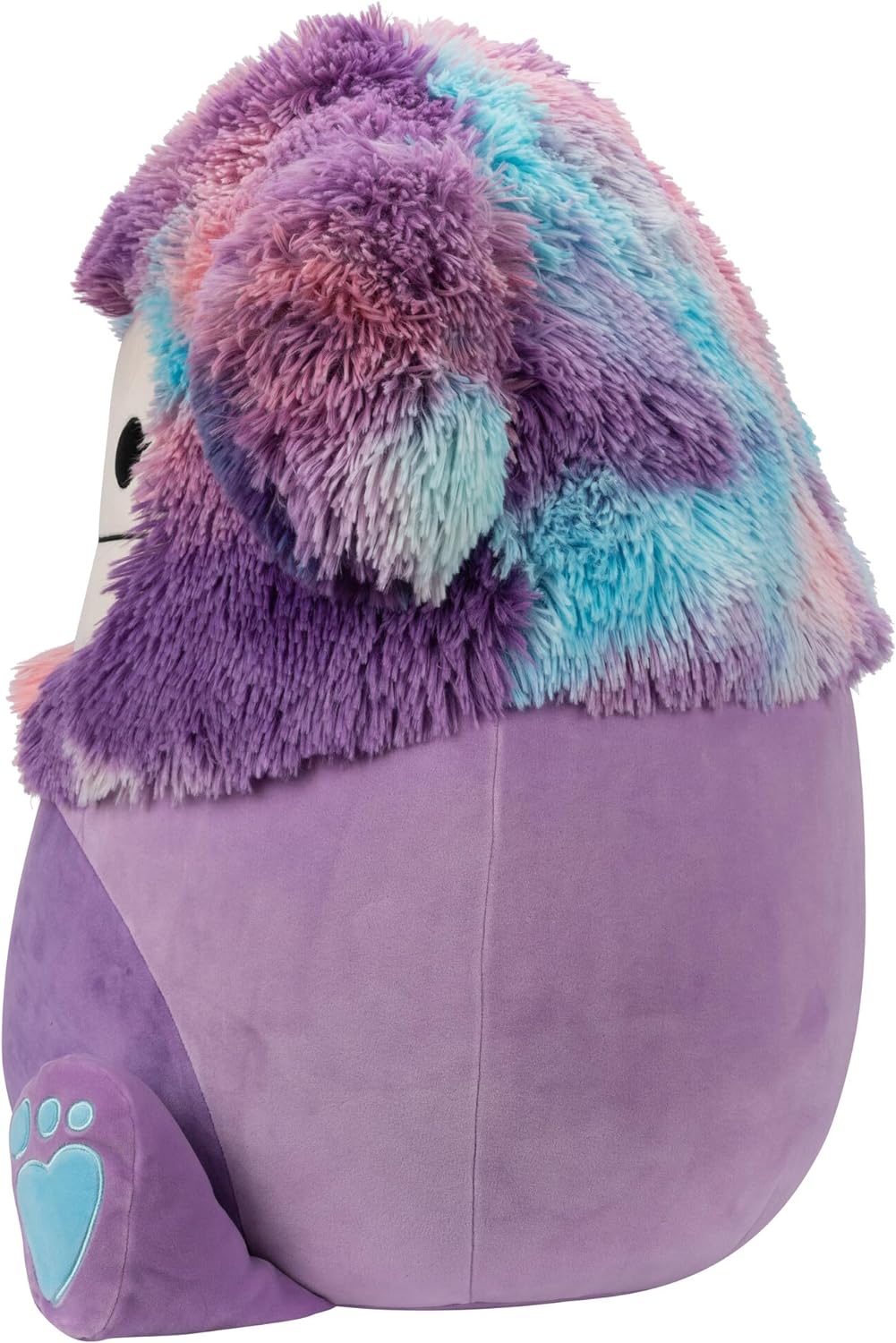 Squishmallows  SQCR04218 20" Eden The Purple Bigfoot, preto, grande