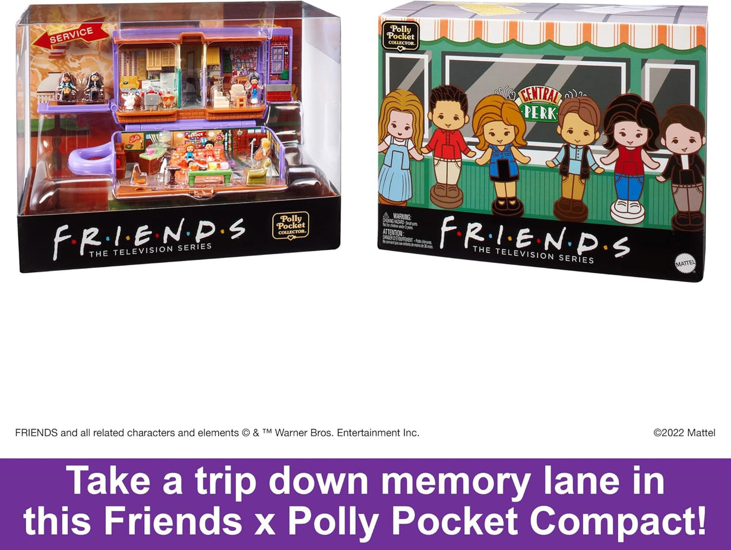 Polly Pocket Playset, Friends Compact com 6 bonecas e 9 acessórios, HKV74