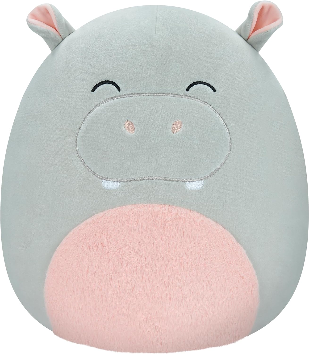 Squishmallows  SQCR04133 Harrison - Hipopótamo Cinza 12"