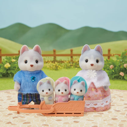 Sylvanian Families Família Husky - conjunto de casa de bonecas 5636