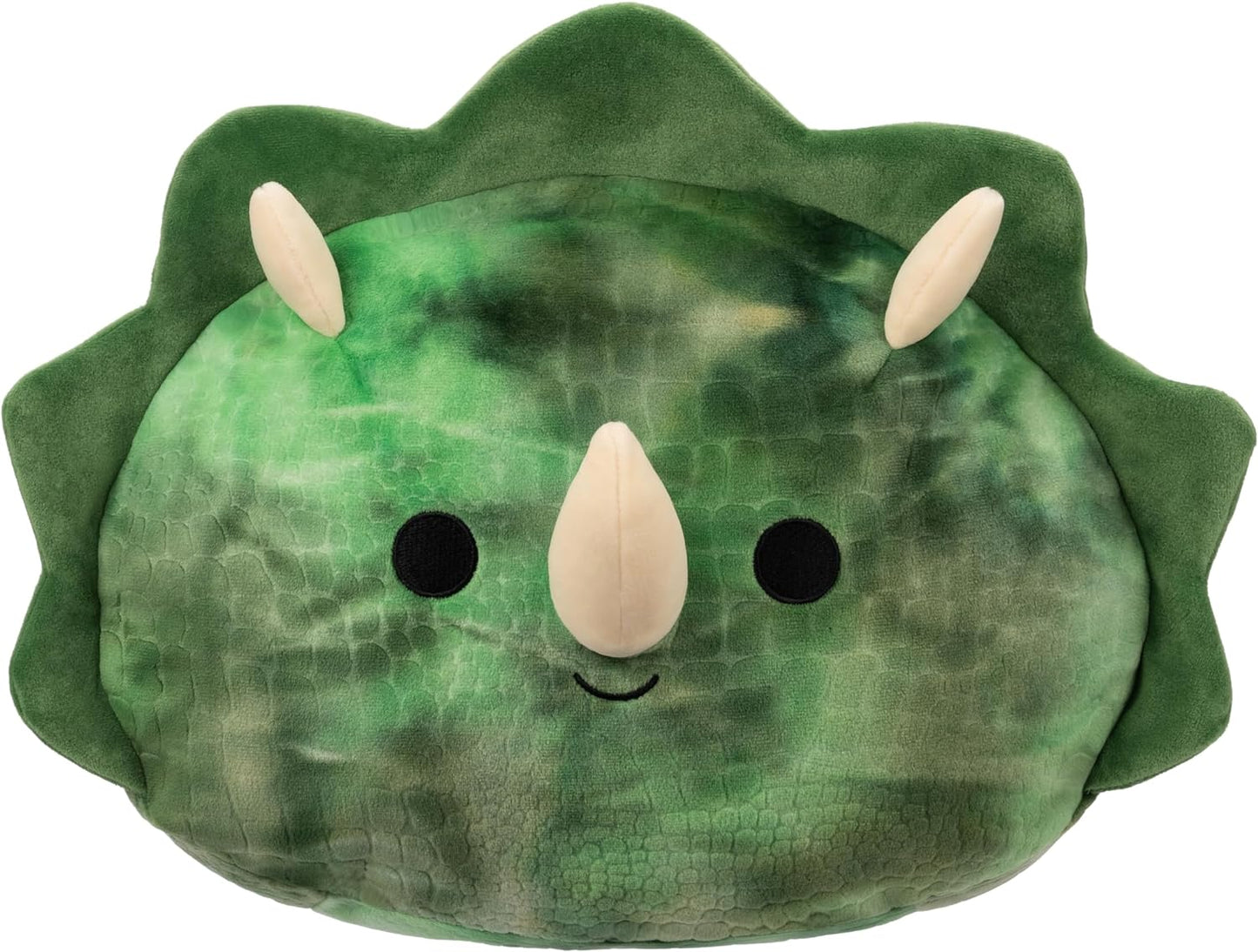 Squishmallows SQCR04197 Empilháveis 12 polegadas Trey The Textured Green Triceratops-Medium Size Ultrasoft Oficial Kelly Toy Plush