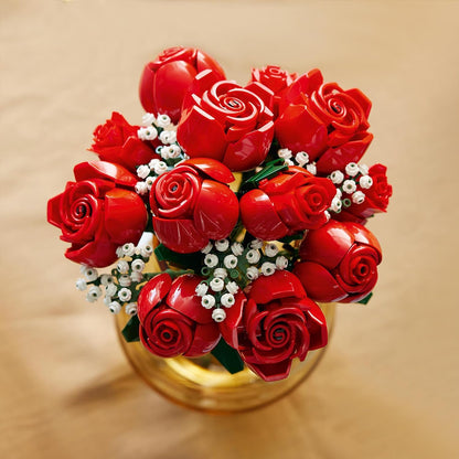 LEGO 10328 Buquê de rosas de ícones, conjunto de flores artificiais para adultos