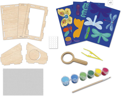 Janod - Garden Explorer - Pasta Explorer - Kit de artes e ofícios - 6 atividades diferentes - Atividade artesanal infantil - Nova coleção - Brinquedo para maiores de 6 anos,