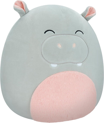 Squishmallows  SQCR04133 Harrison - Hipopótamo Cinza 12"