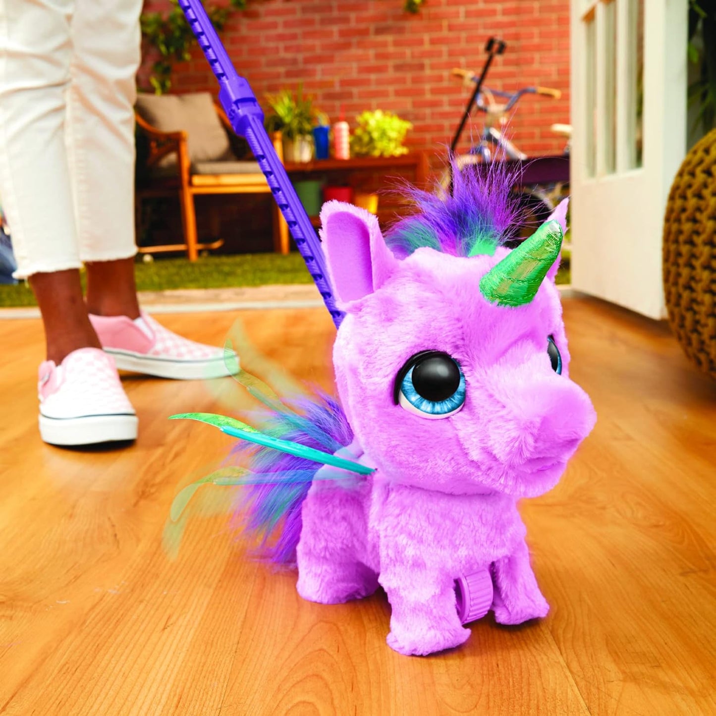 FurReal Flyalots Flitter My Alicorn Brinquedo interativo de pelúcia, brinquedos de unicórnio, brinquedo animatrônico para animais de estimação para crianças 4+