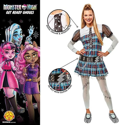 Rubie's Monster High Fantasia adulta oficial Frankie Stein de, vestido extravagante adulto