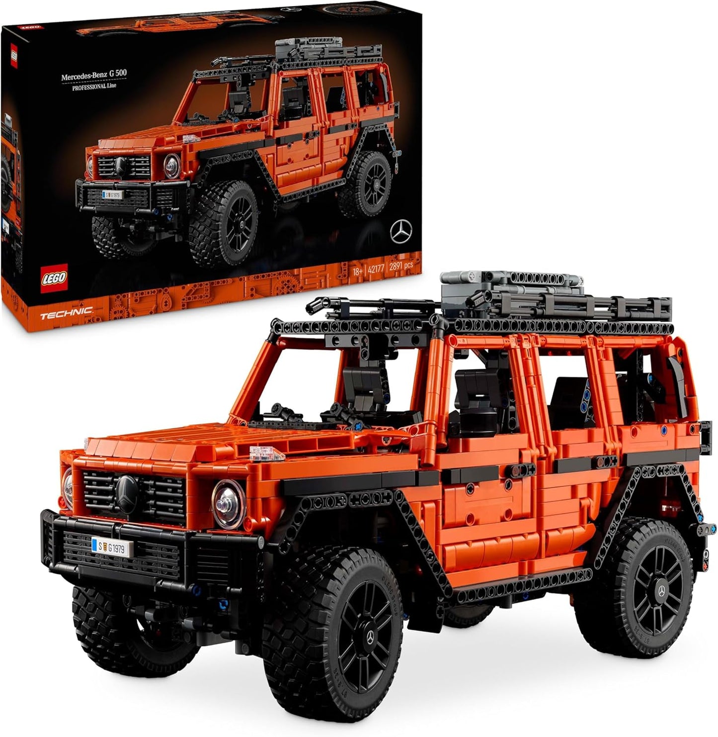 LEGO Conjunto de construção de linha Technic Mercedes-Benz G 500 PROFESSIONAL, kit de modelo de carro para adultos construirem, veículo off-road 4X4 colecionável, presente para homens, mulheres,