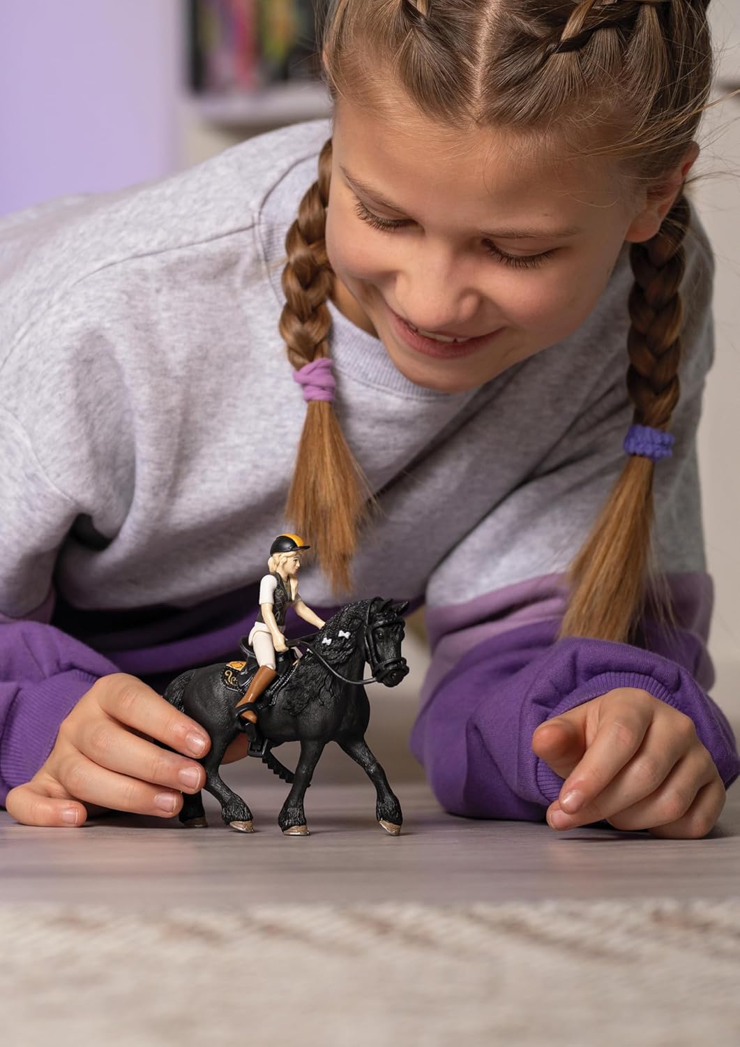 Schleich 42640 HORSE CLUB Horse Club Tori & Princess Playset para maiores de 5 anos, preto, Ocean Tides